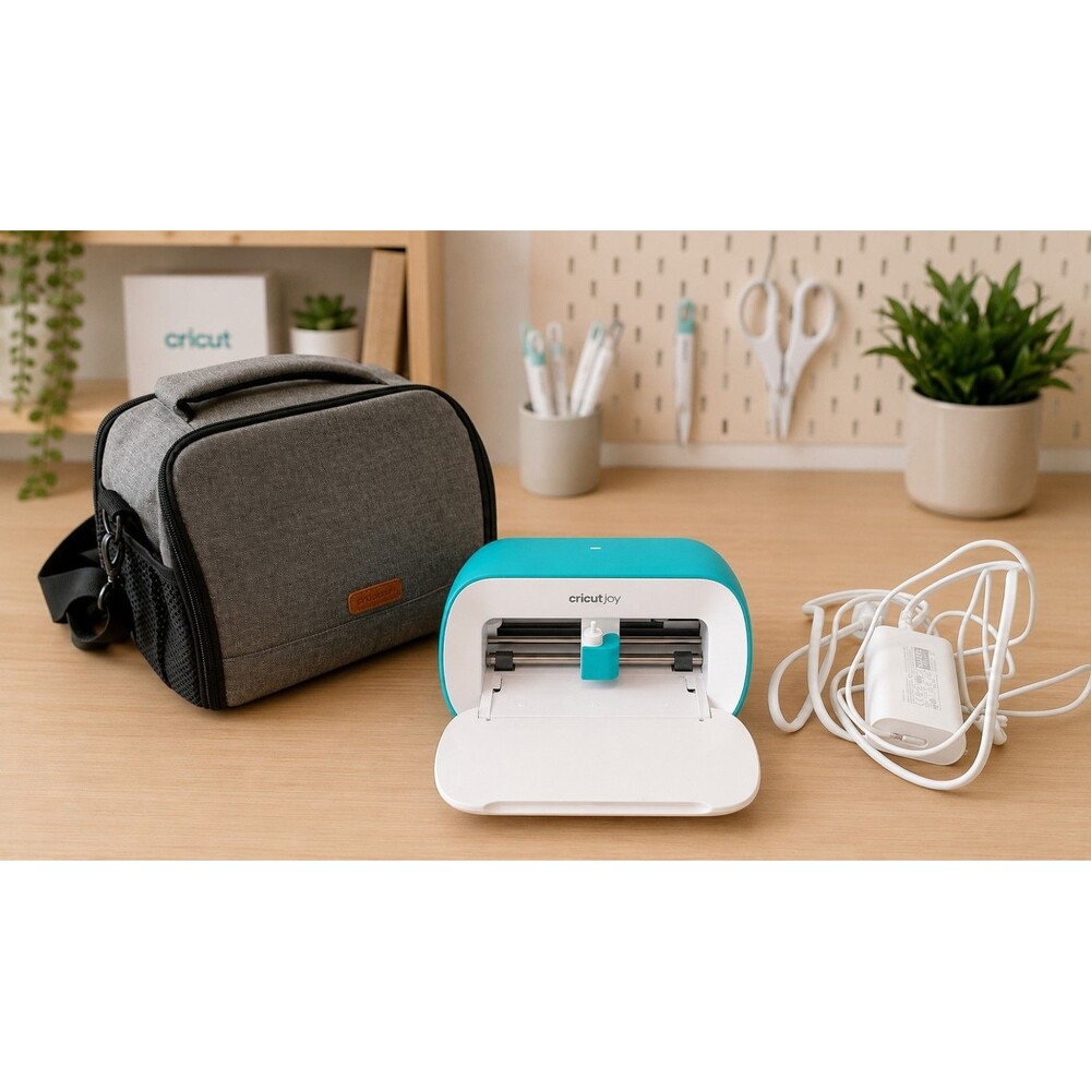 Cricut Joy Smart Cutting Machine Bundle w/ Carrying Case Tested Works READ